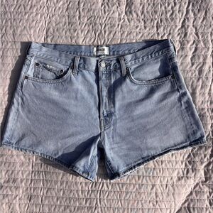 Agolde Light Wash Denim Jean Shorts